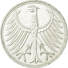 Coin, GERMANY - FEDERAL REPUBLIC, 5 Mark, 1960, Munich, AU(55-58), Silver