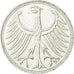 Coin, GERMANY - FEDERAL REPUBLIC, 5 Mark, 1960, Munich, AU(55-58), Silver