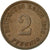 Coin, GERMANY - EMPIRE, Wilhelm II, 2 Pfennig, 1912, Stuttgart, EF(40-45)