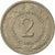 Munten, Joegoslaviëe, 2 Dinara, 1973, ZF, Copper-Nickel-Zinc, KM:57