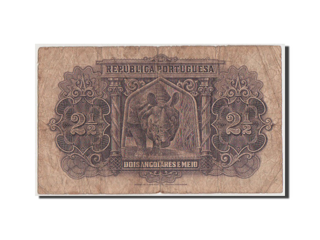 Banconote, Angola, 2 1/2 Angolares, 1948, B+