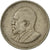 Moneta, Kenia, 50 Cents, 1968, EF(40-45), Miedź-Nikiel, KM:4