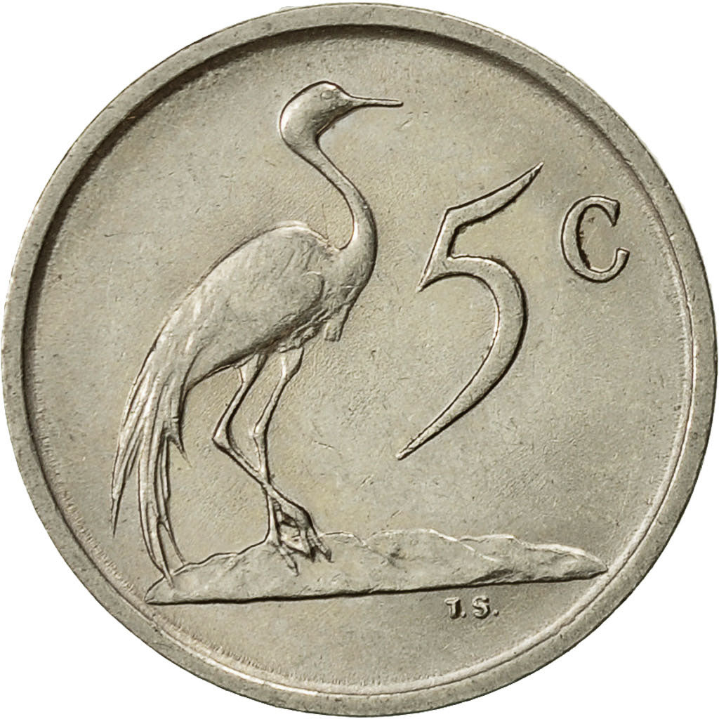 Coin, South Africa, 5 Cents, 1987, AU(55-58), Nickel, KM:84
