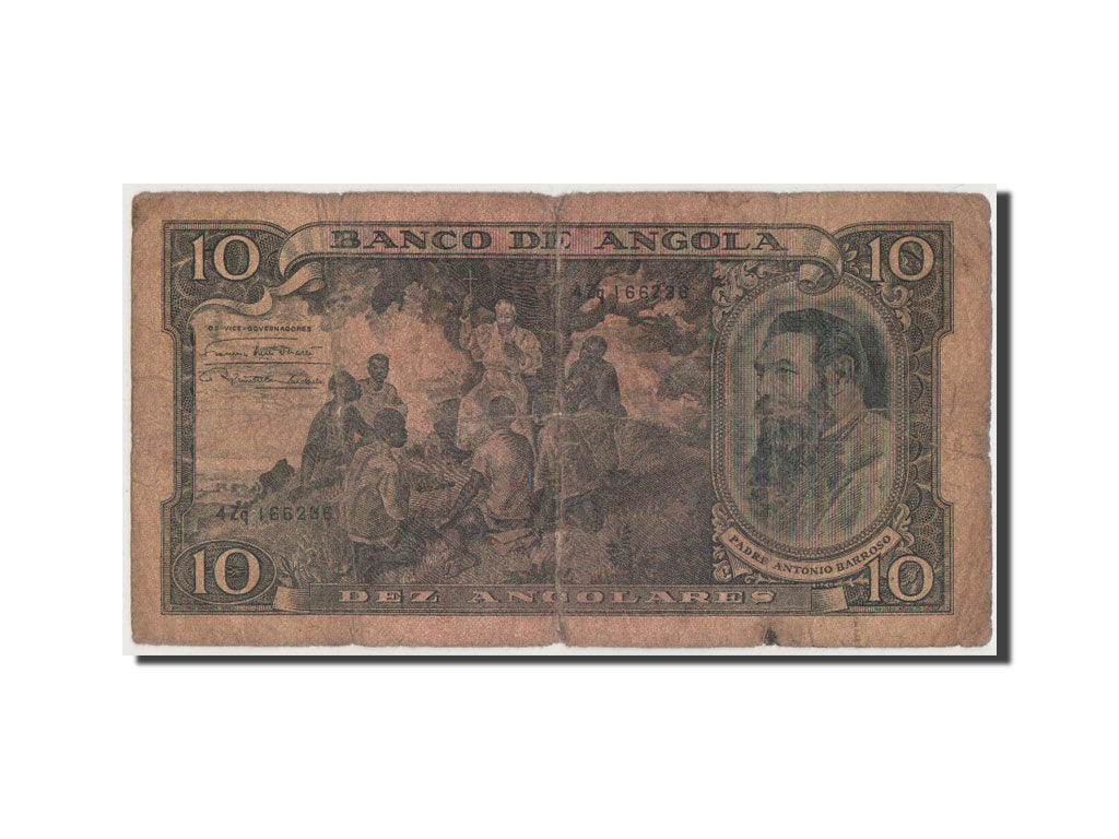 Geldschein, Angola, 10 Angolares, 1948, SGE+
