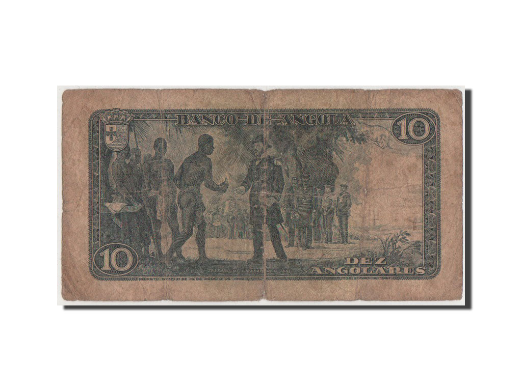Geldschein, Angola, 10 Angolares, 1948, SGE+