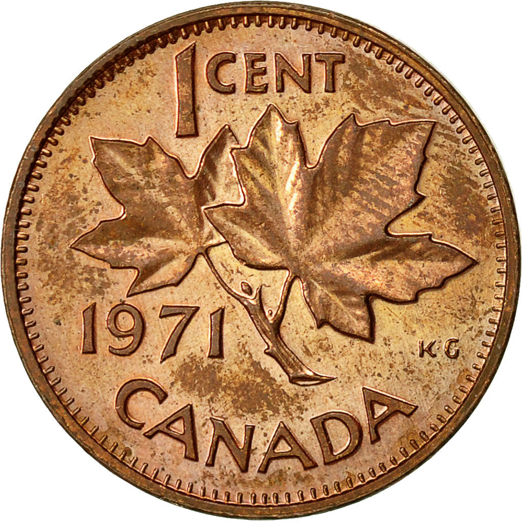 Coin, Canada, Elizabeth II, Cent, 1971, Royal Canadian Mint, Ottawa, EF(40-45)