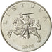Moneta, Litwa, Litas, 2008, AU(50-53), Miedź-Nikiel, KM:111