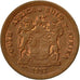 Coin, South Africa, Cent, 1992, EF(40-45), Copper Plated Steel, KM:132