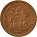 Moneta, Południowa Afryka, Cent, 1992, EF(40-45), Miedź platerowana stalą
