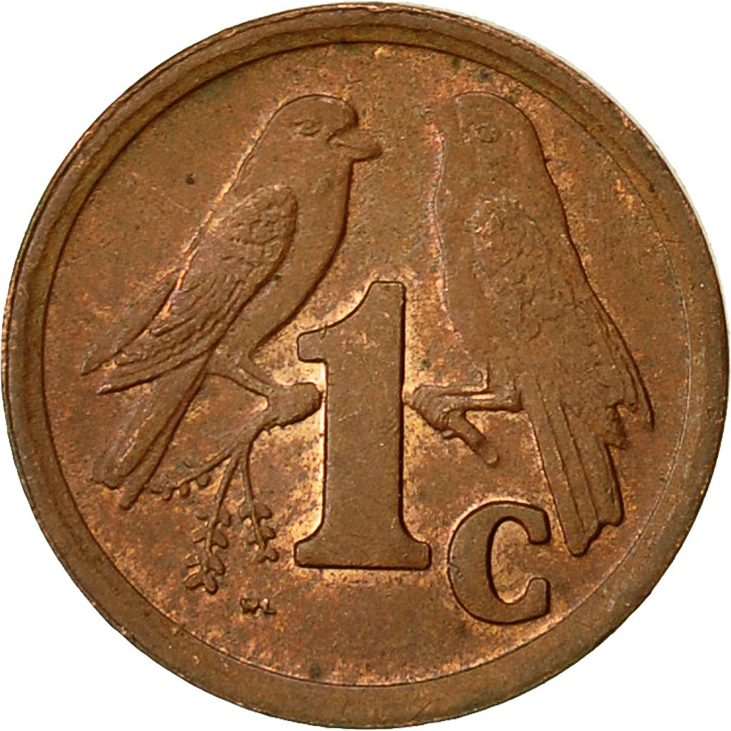 Moneta, Południowa Afryka, Cent, 1992, EF(40-45), Miedź platerowana stalą