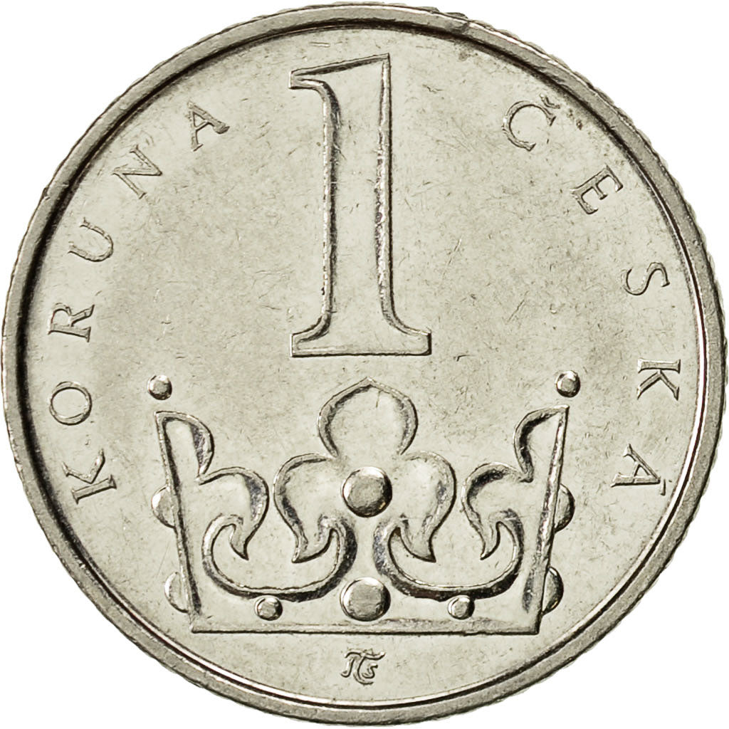 Coin, Czech Republic, Koruna, 2003, EF(40-45), Nickel plated steel, KM:7