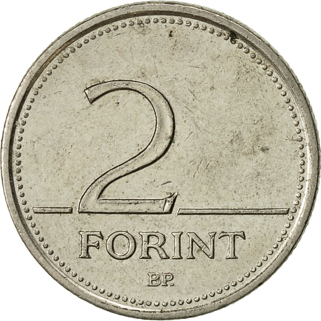 Coin, Hungary, 2 Forint, 1999, Budapest, AU(50-53), Copper-nickel, KM:693