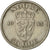 Moneta, Norvegia, Haakon VII, 50 Öre, 1953, BB, Rame-nichel, KM:402
