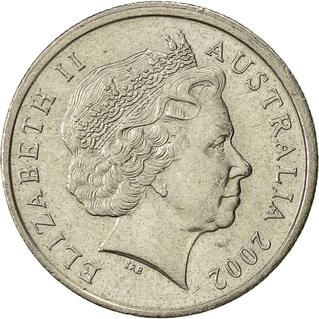 Moneta, Australia, Elizabeth II, 5 Cents, 2002, BB+, Rame-nichel, KM:401