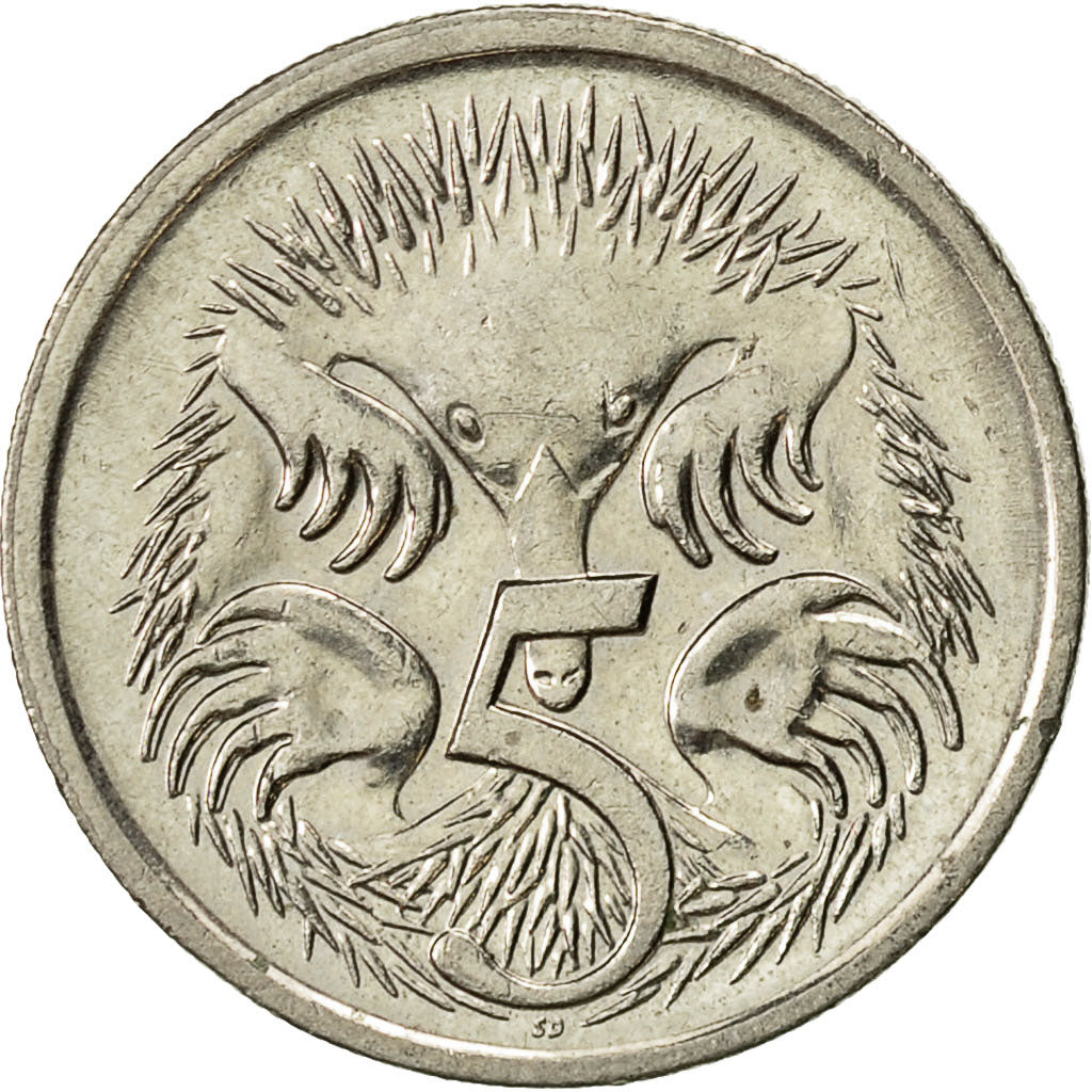 Moneta, Australia, Elizabeth II, 5 Cents, 2002, BB+, Rame-nichel, KM:401