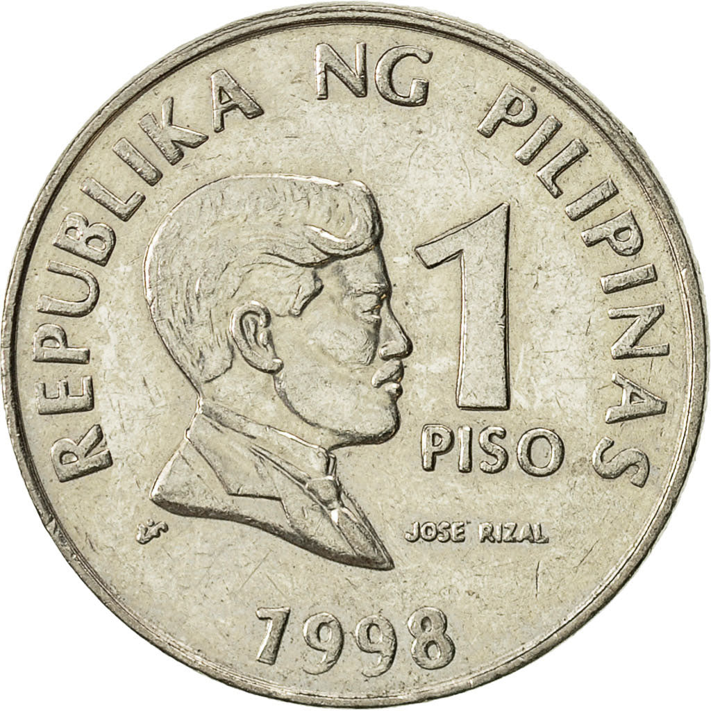 Moneta, Filippine, Piso, 1998, BB+, Rame-nichel, KM:269