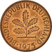 Monnaie, République fédérale allemande, 2 Pfennig, 1975, Hambourg, TTB