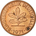 Coin, GERMANY - FEDERAL REPUBLIC, 2 Pfennig, 1971, Munich, AU(50-53), Copper