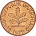Munten, Federale Duitse Republiek, 2 Pfennig, 1972, Hambourg, ZF+, Copper Plated
