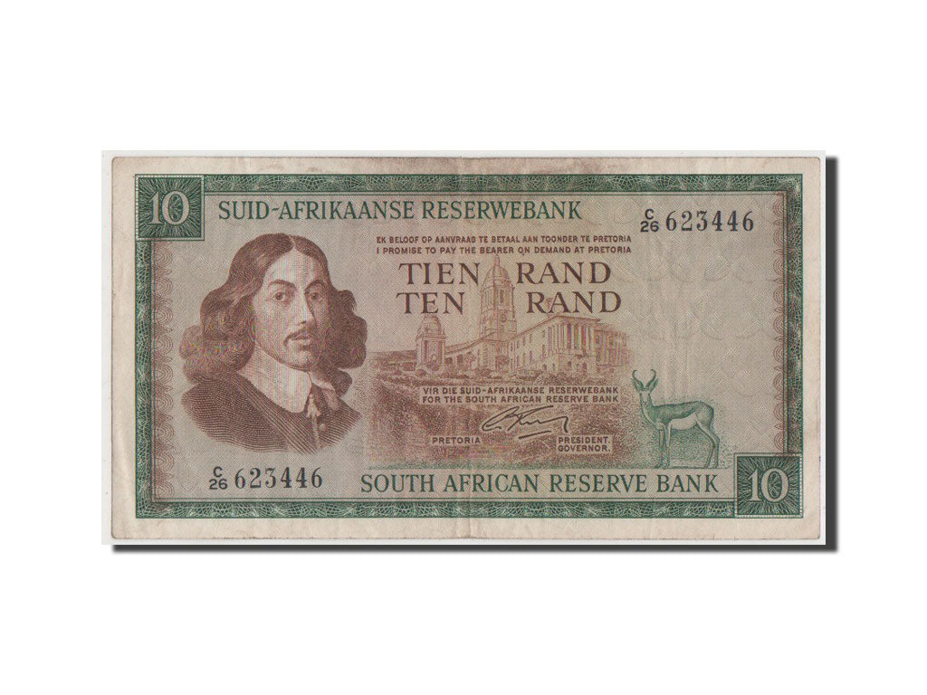 South Africa, 10 Rand, 1966, KM #114a, EF(40-45), C26 623446
