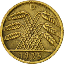 Moneta, GERMANIA, REPUBBLICA DI WEIMAR, 5 Reichspfennig, 1935, Munich, BB