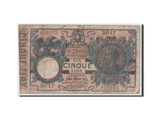 Banknote, Italy, 5 Lire, 1915, VF(20-25)