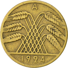 Moneta, GERMANIA, REPUBBLICA DI WEIMAR, 10 Rentenpfennig, 1924, Berlin, BB