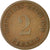 Coin, GERMANY - EMPIRE, Wilhelm I, 2 Pfennig, 1876, Munich, EF(40-45), Copper