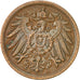 Coin, GERMANY - EMPIRE, Wilhelm II, 2 Pfennig, 1908, Berlin, EF(40-45), Copper