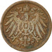 Coin, GERMANY - EMPIRE, Wilhelm II, 2 Pfennig, 1904, Stuttgart, EF(40-45)