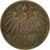 Coin, GERMANY - EMPIRE, Wilhelm II, Pfennig, 1896, Karlsruhe, EF(40-45), Copper