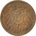 Coin, GERMANY - EMPIRE, Wilhelm II, Pfennig, 1905, Stuttgart, EF(40-45), Copper