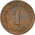 Coin, GERMANY - EMPIRE, Wilhelm II, Pfennig, 1905, Stuttgart, EF(40-45), Copper