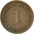 Coin, GERMANY - EMPIRE, Wilhelm II, Pfennig, 1906, Stuttgart, EF(40-45), Copper