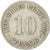 Moneda, ALEMANIA - IMPERIO, Wilhelm II, 10 Pfennig, 1901, Munich, MBC, Cobre -