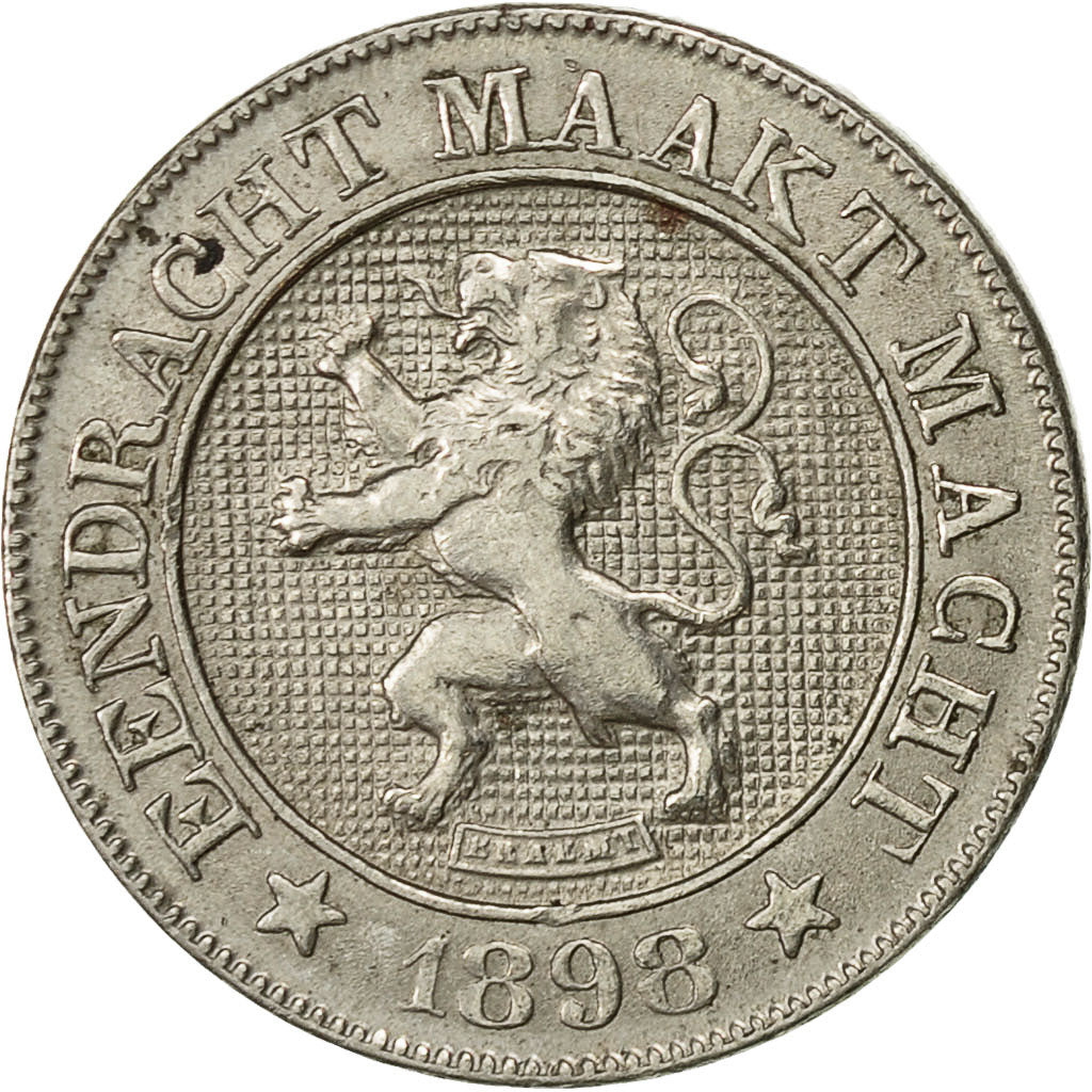 Münze, Belgien, Leopold II, 10 Centimes, 1898, SS, Copper-nickel, KM:43