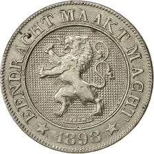 Münze, Belgien, Leopold II, 10 Centimes, 1898, SS, Copper-nickel, KM:43