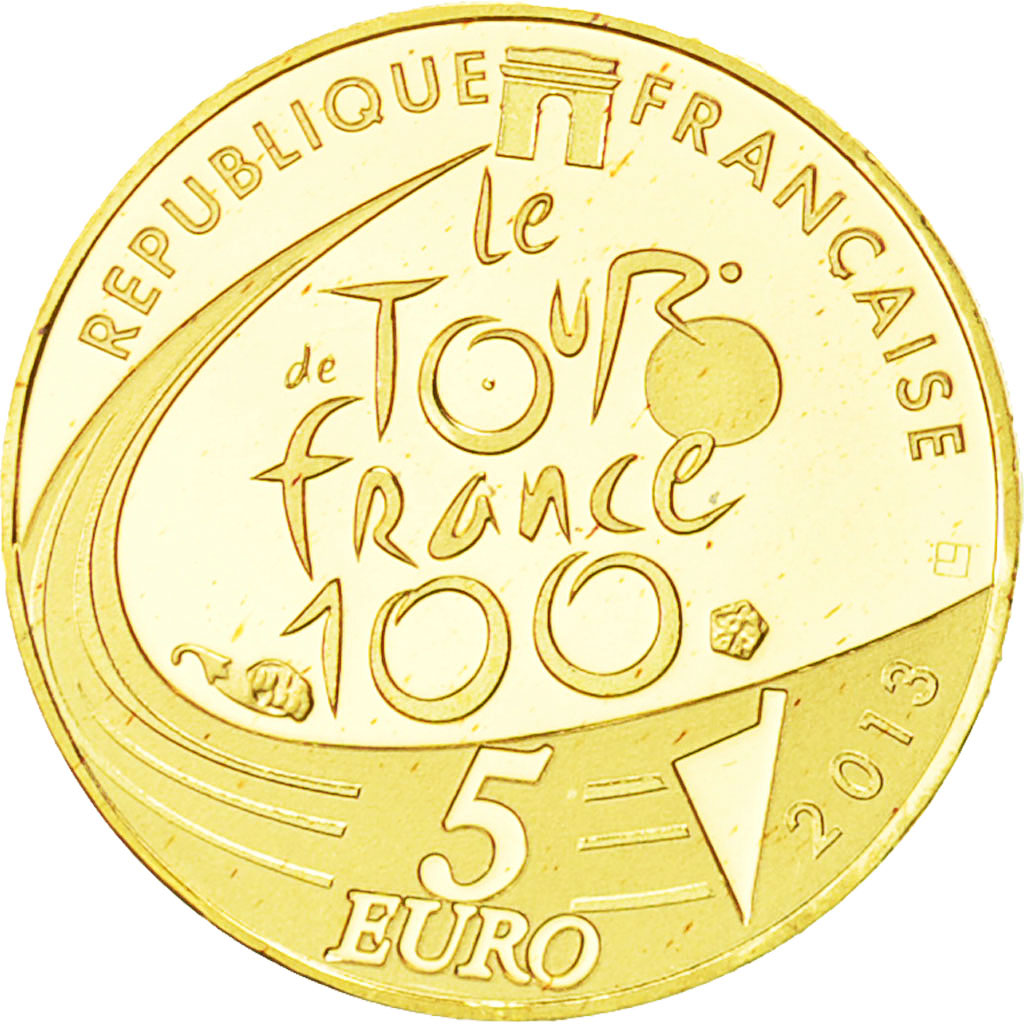 Moneta, Francia, 5 Euro, 2013, SPL, Oro