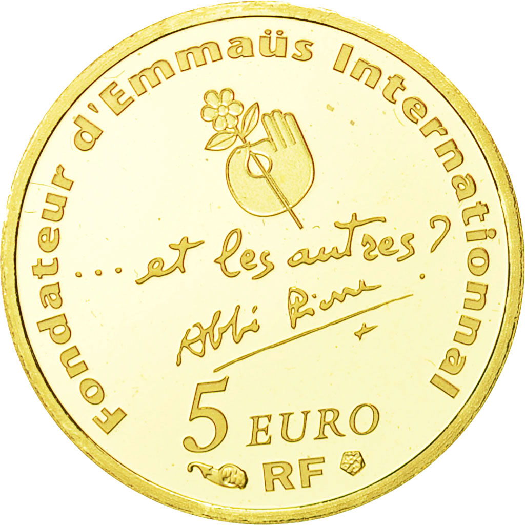 Frankreich, 5 Euro, 2012, UNZ, Gold, KM:1896
