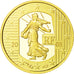 France, 5 Euro, 2008, MS(63), Gold, KM:1538