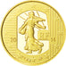 Moneta, Francja, 5 Euro, 2014, Paris, MS(63), Złoto
