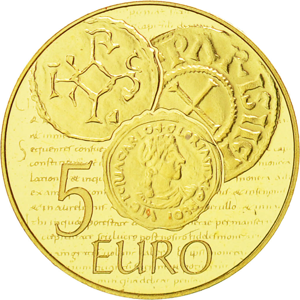 Coin, France, 5 Euro, 2014, MS(63), Gold