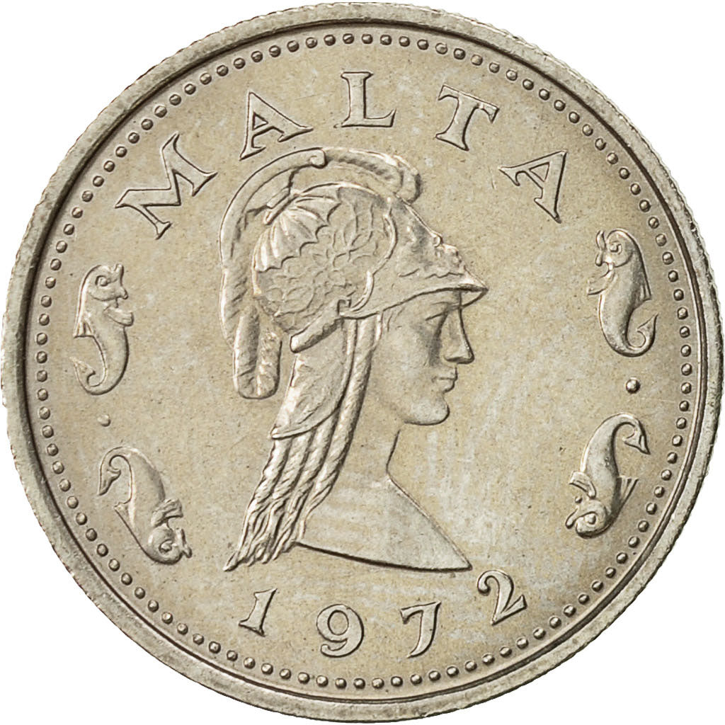 Moneta, Malta, 2 Cents, 1972, British Royal Mint, SPL, Rame-nichel, KM:9