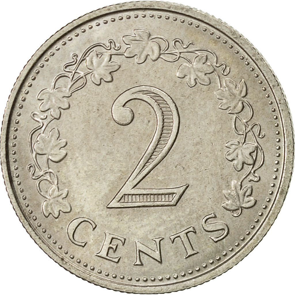 Moneta, Malta, 2 Cents, 1972, British Royal Mint, SPL, Rame-nichel, KM:9