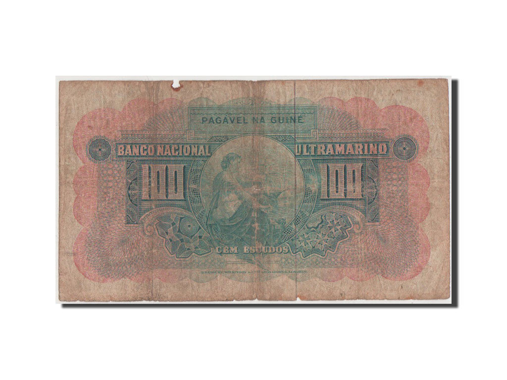 Banknote, Portuguese Guinea, 100 Escudos, 1964, F(12-15)