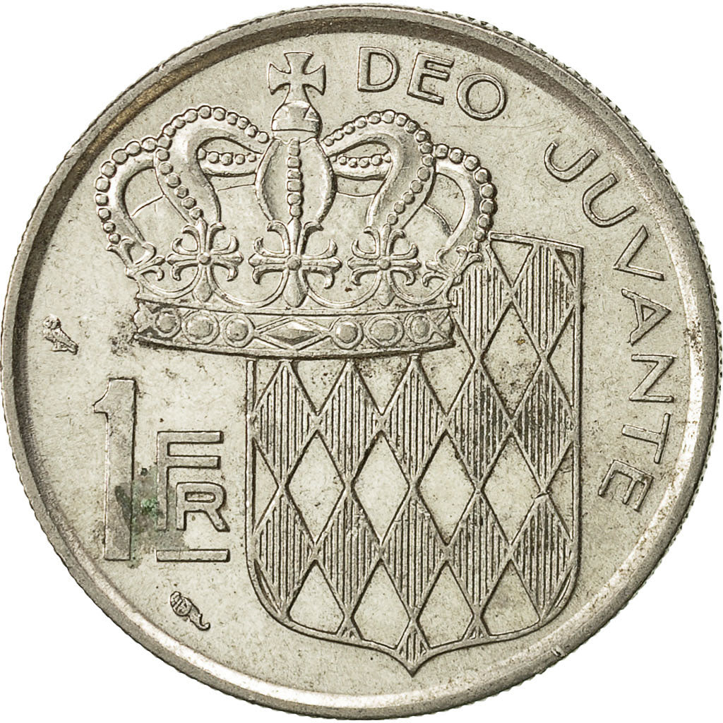Coin, Monaco, Rainier III, Franc, 1966, EF(40-45), Nickel, KM:140, Gadoury:MC