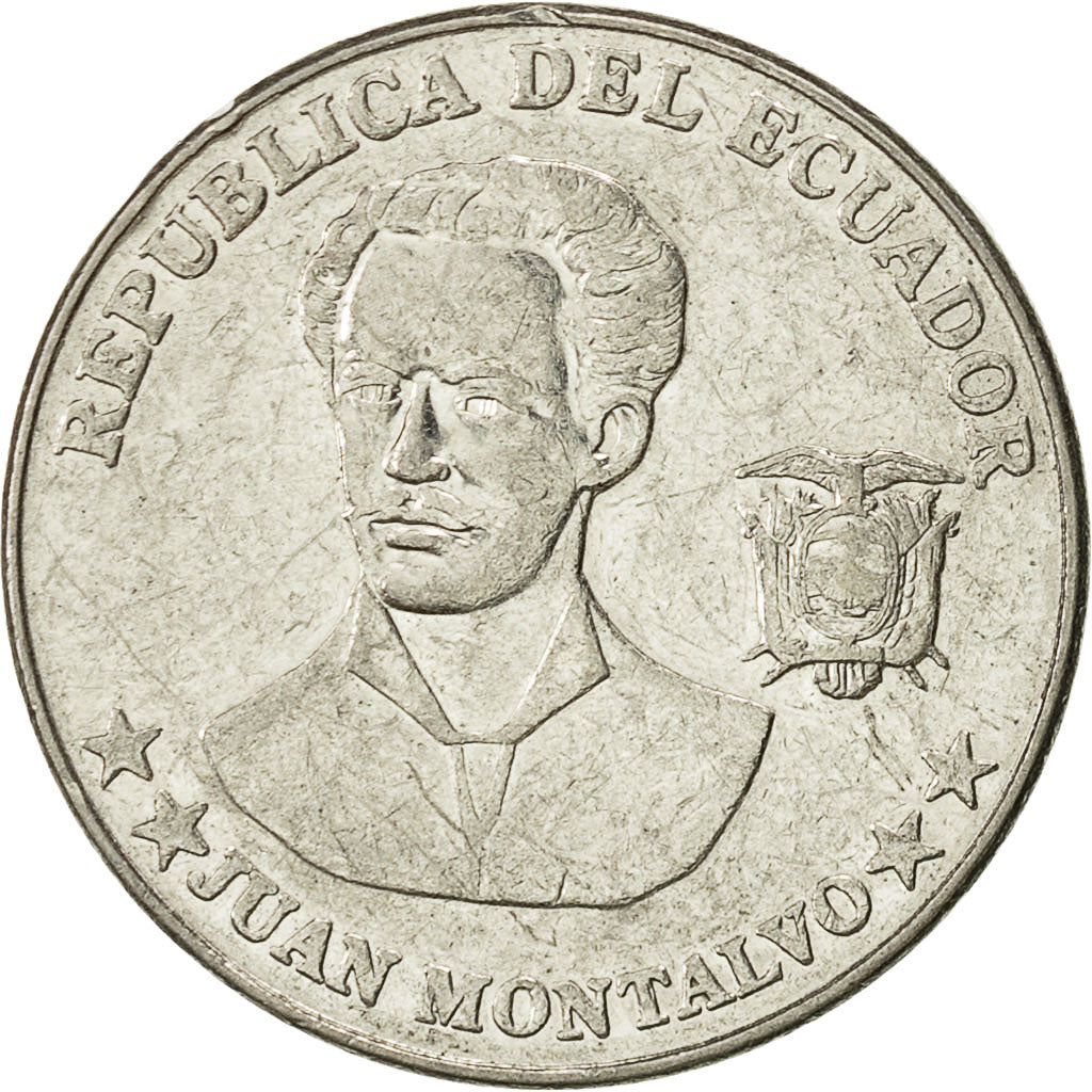 Coin, Ecuador, 5 Centavos, Cinco, 2003, EF(40-45), Steel, KM:105