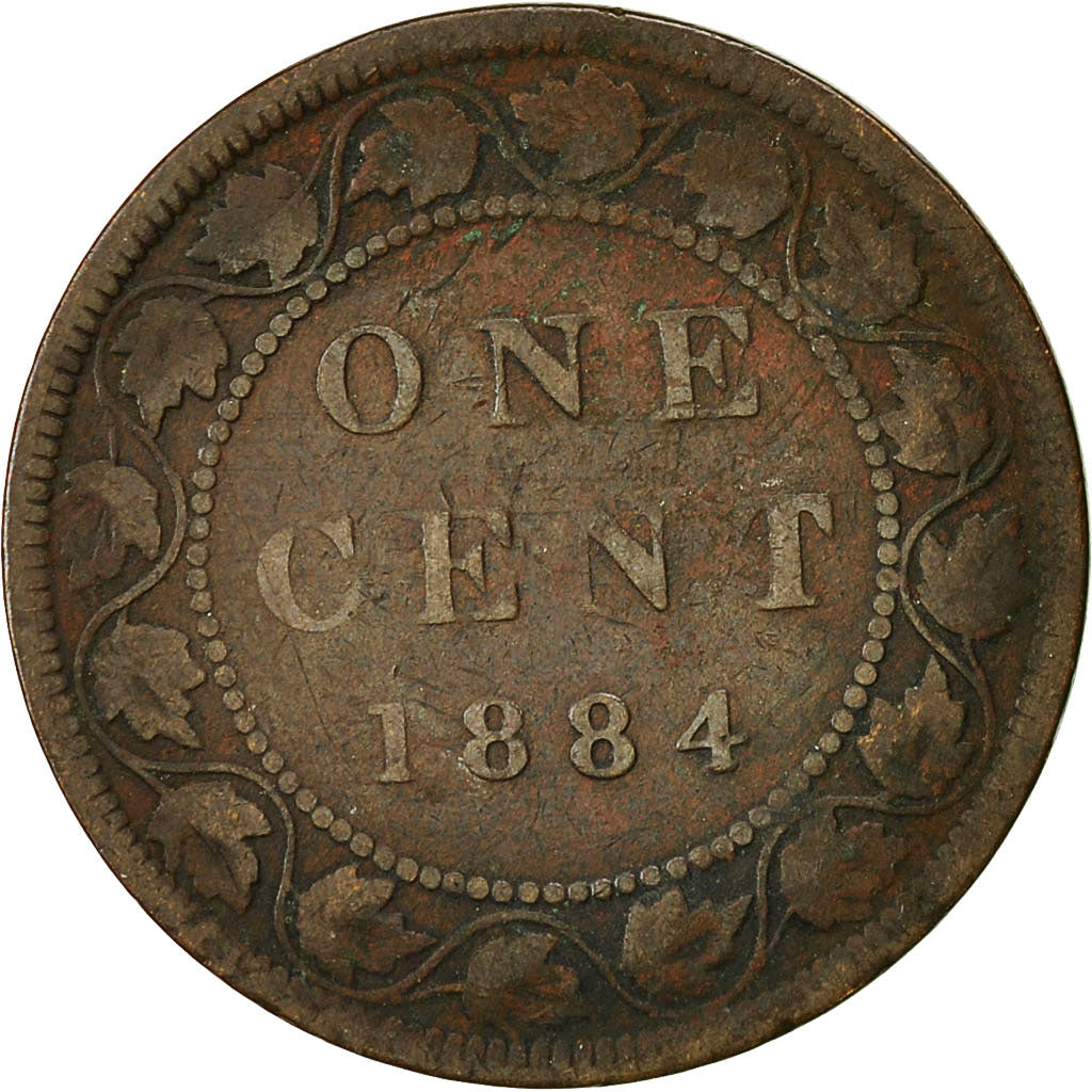 Moneta, Canada, Victoria, Cent, 1884, Royal Canadian Mint, Ottawa, MB, Bronzo