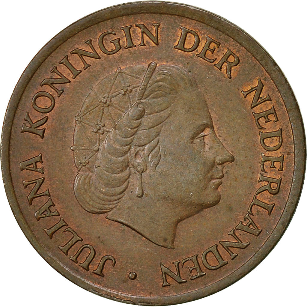Coin, Netherlands, Juliana, 5 Cents, 1972, EF(40-45), Bronze, KM:181
