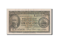 Mozambique, 1 Escudo, 1944, KM #92, AU(50-53), I.3